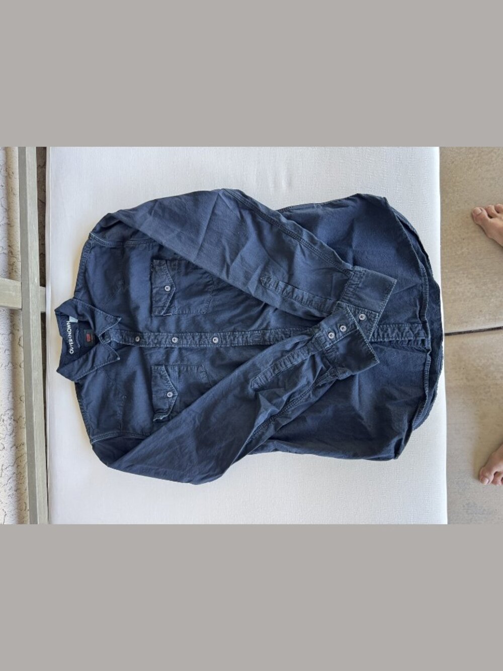 Outerknown Chambray Shirt Blue Size L